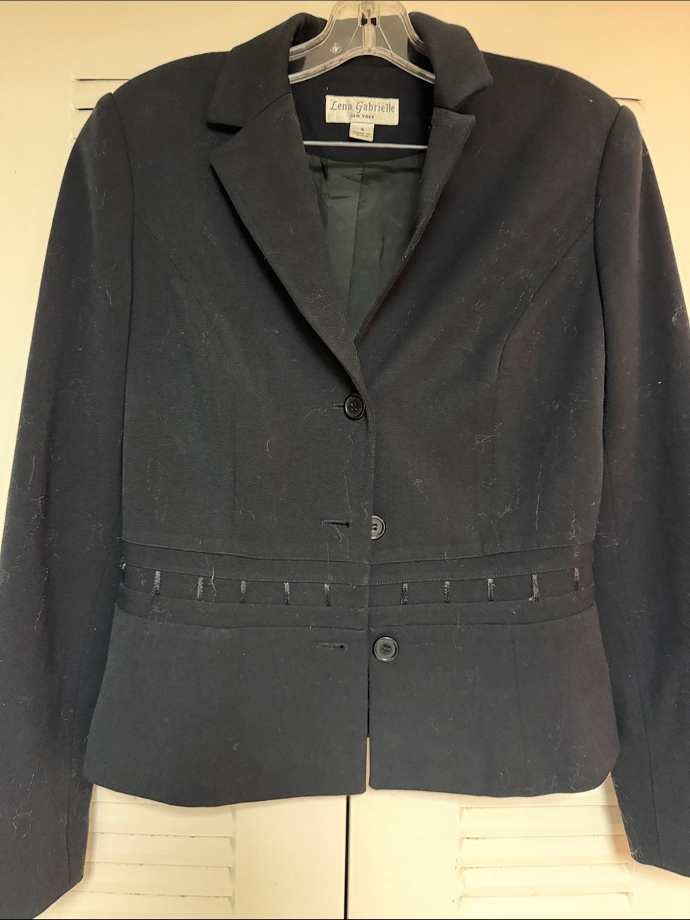 Lena Gabrielle Black Women's Tailored Blazer Jacket